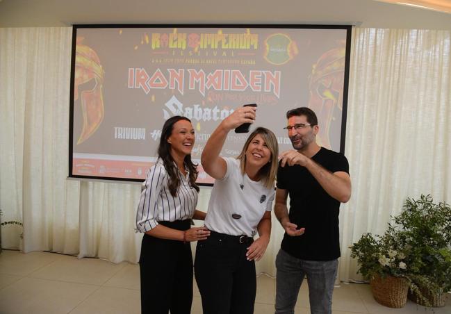 La presentación, este martes, del Rock Imperium.